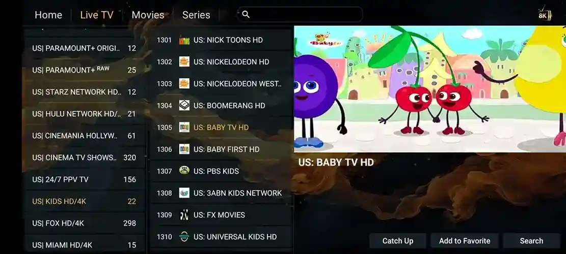 Preview 3 - Tele Casta IPTV Premium IPTV Subscription